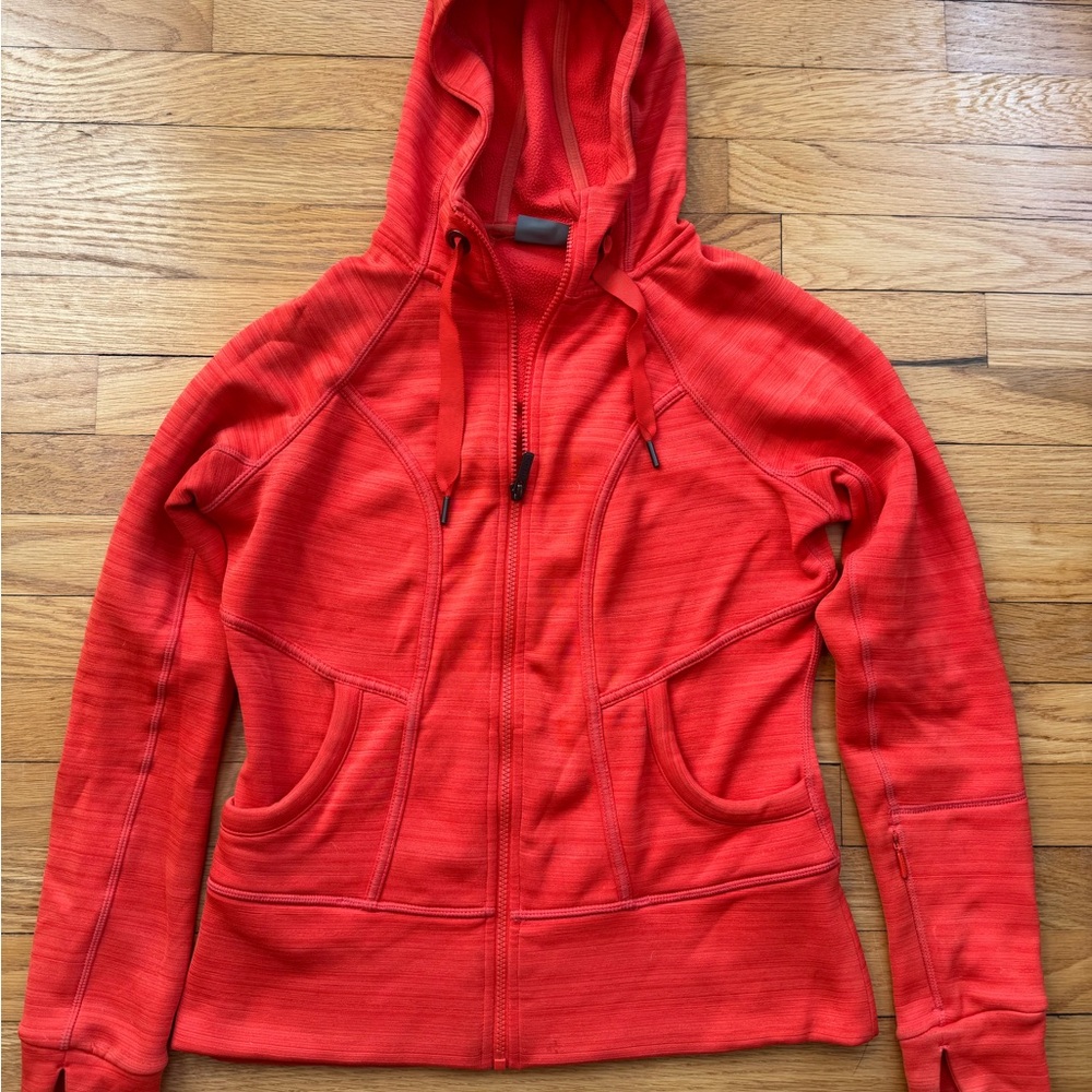 ATHLETA Women's Red Hooded Jacket